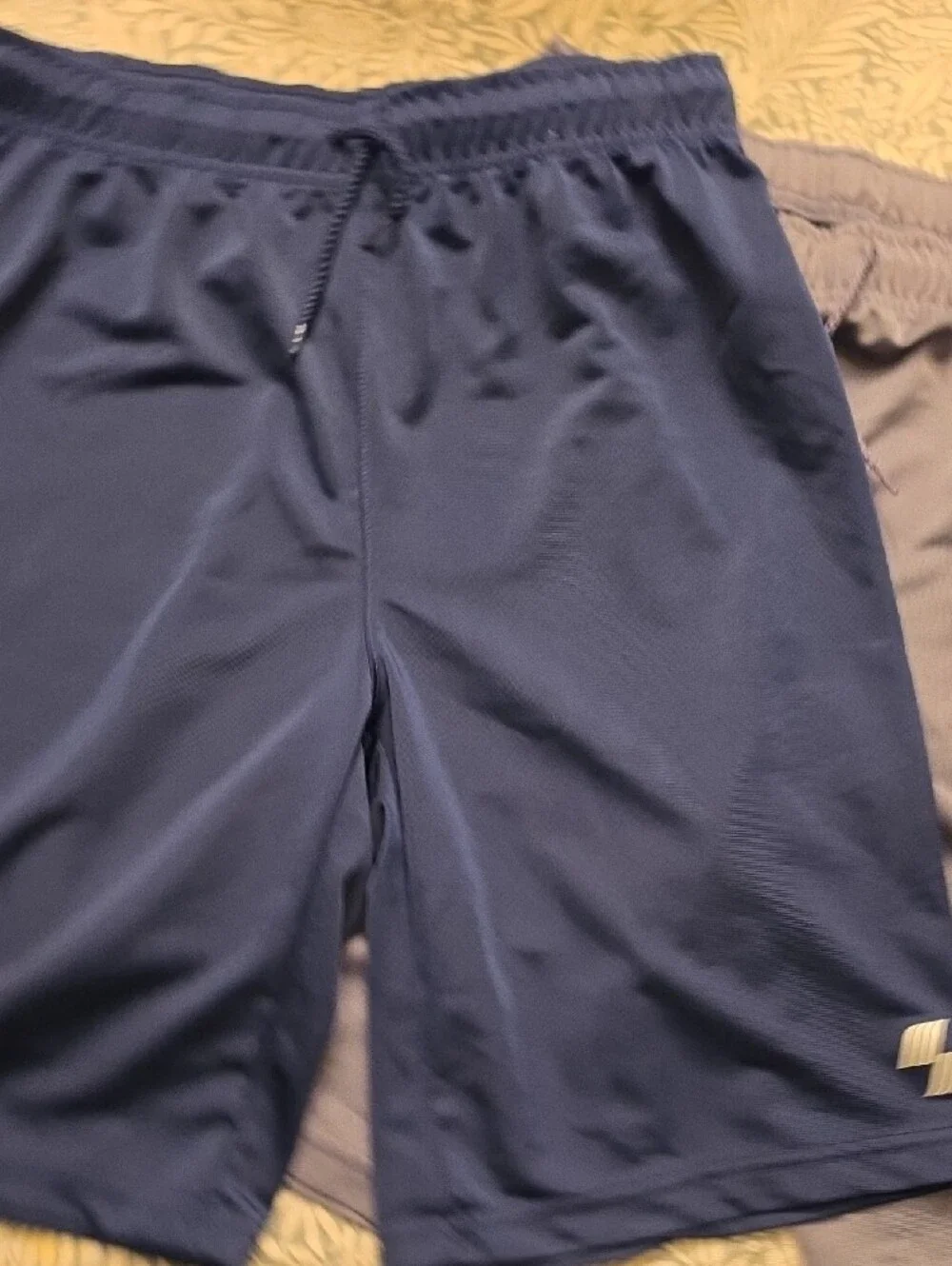 2 Pairs Of Childrens Place Boy's Navy and Gray Athletic Shorts Set